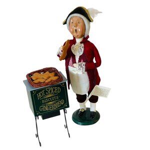 Byers Choice Cries of London 1996 Gingerbread Man Biscuit Vendor w/ Cart No Box